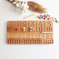 Number Tracing Board | 1 - 10 | Math Counting Board | Early Learning | Montessori Method | Homeschooling