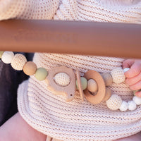2-in-1 Hedgehog Teething Rattle Toy | Pram Toy | Play Gym Toy | Gender Neutral Nursery