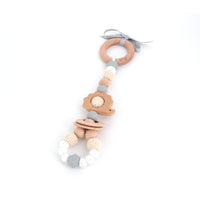 2-in-1 Hedgehog Teething Rattle Toy | Pram Toy | Play Gym Toy | Gender Neutral Nursery