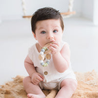 Hexx Teething Rattle | Sage