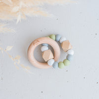 Hexx Teething Rattle | Sage