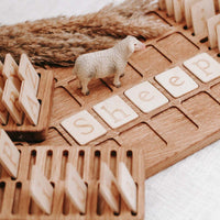 Large Alphabet Board | Lowercase Alphabet Cards | Wooden Educational Learning Board | Early Learning | Letter Board | Alphabet Board | Montessori Approach | Homeschooling