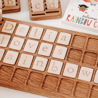 Large Alphabet Board | Lowercase Alphabet Cards | Wooden Educational Learning Board | Early Learning | Letter Board | Alphabet Board | Montessori Approach | Homeschooling