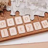 Large Alphabet Board | Lowercase Alphabet Cards | Wooden Educational Learning Board | Early Learning | Letter Board | Alphabet Board | Montessori Approach | Homeschooling