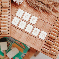 Large Alphabet Board | Lowercase Alphabet Cards | Wooden Educational Learning Board | Early Learning | Letter Board | Alphabet Board | Montessori Approach | Homeschooling