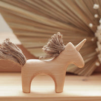 Wooden Eco-Friendly Heirloom Unicorn | Children's Wooden Toy | Open Ended Toy