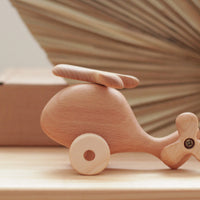 Wooden Heirloom Helicopter | Eco-Friendly Toy | Children's Toy | Open Ended Toy | Small World Play