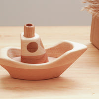Wooden Heirloom Boat | Eco-Friendly Toy | Children's Toy | Open Ended Toy | Small World Play