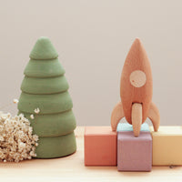 Wooden Heirloom Rocket | Eco-Friendly Toy | Children's Toy | Open Ended Toy | Small World Play