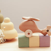 Wooden Heirloom Helicopter | Eco-Friendly Toy | Children's Toy | Open Ended Toy | Small World Play