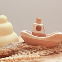 Wooden Heirloom Boat | Eco-Friendly Toy | Children's Toy | Open Ended Toy | Small World Play