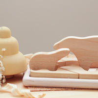 Bear Puzzle | Wooden Heirloom Puzzle | Mosaic Puzzle | Eco-Friendly Toy | Children's Toy | Open Ended Toy | Small World Play
