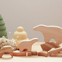 Bear Puzzle | Wooden Heirloom Puzzle | Mosaic Puzzle | Eco-Friendly Toy | Children's Toy | Open Ended Toy | Small World Play