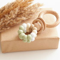 Ring Pop Rattle in Sage