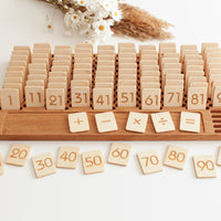 Large Wooden Number Board | NUmbers 1 - 100 | Addition Subtraction Multiplication and Division
