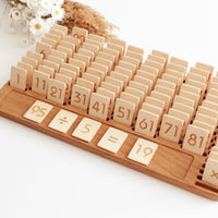 Large Wooden Number Board | NUmbers 1 - 100 | Addition Subtraction Multiplication and Division