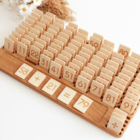 Large Wooden Number Board | NUmbers 1 - 100 | Addition Subtraction Multiplication and Division