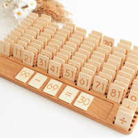 Large Wooden Number Board | NUmbers 1 - 100 | Addition Subtraction Multiplication and Division