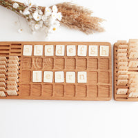 Large Alphabet Board | Lowercase Alphabet Cards | Wooden Educational Learning Board | Early Learning | Letter Board | Alphabet Board | Montessori Approach | Homeschooling