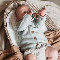 Ring Pop Teething Rattle™ | DUCK EGG BLUE