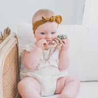 Ring Pop Teething Rattle Leopard Sage