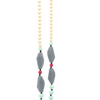Nicolette Mama Necklace in Grey