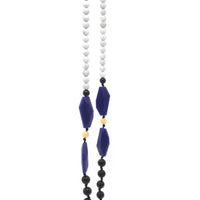 Nicolette Mama Necklace in Navy