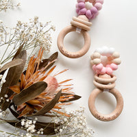 Ring Pop Rattle Personalised Teether