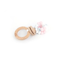 Ring Pop Teething Rattle Marble Pink