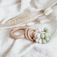 Ring Pop Teething Rattle | Sage