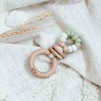 Ring Pop Teething Rattle | Sage