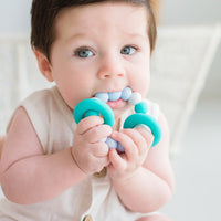 Trio Freezer Teether Aquamarine