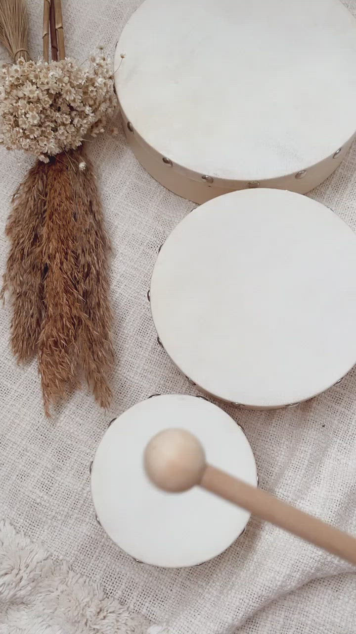 Wooden Drums | Set of 3