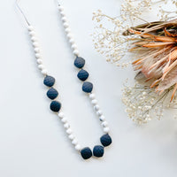 Celine Silicone Necklace in Marble