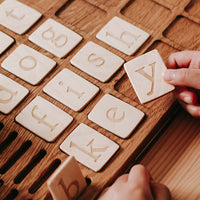 Large Alphabet Board | Lowercase Alphabet Cards | Wooden Educational Learning Board | Early Learning | Letter Board | Alphabet Board | Montessori Approach | Homeschooling