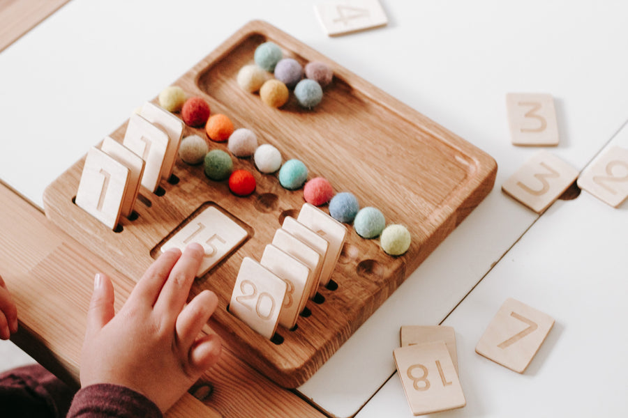 Number Counting Math Board | Numbers 1 - 20 | Early Learning | Homeschooling | Montessori Method