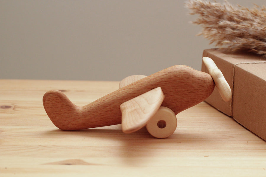 Wooden Heirloom Airplane | Eco-Friendly Toy | Children's Toy | Open Ended Toy | Small World Play