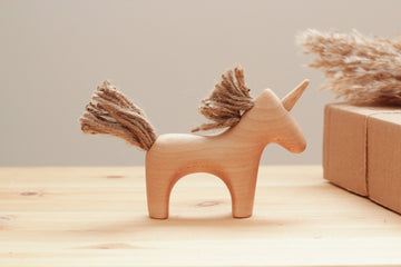 Wooden Eco-Friendly Heirloom Unicorn | Children's Wooden Toy | Open Ended Toy