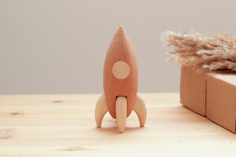 Wooden Heirloom Rocket | Eco-Friendly Toy | Children's Toy | Open Ended Toy | Small World Play