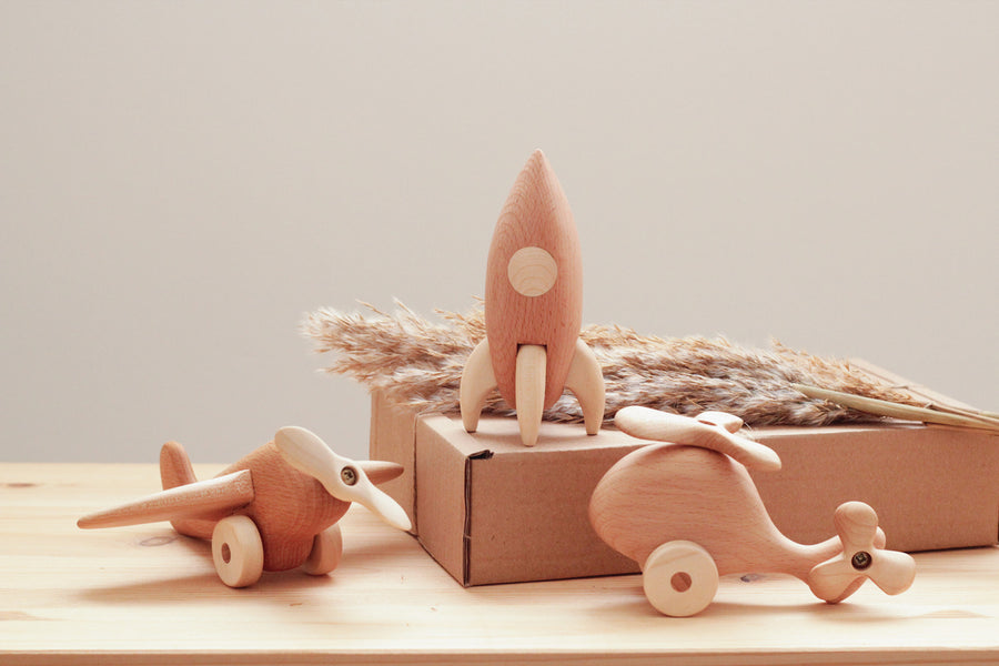 Wooden Heirloom Airplane | Eco-Friendly Toy | Children's Toy | Open Ended Toy | Small World Play