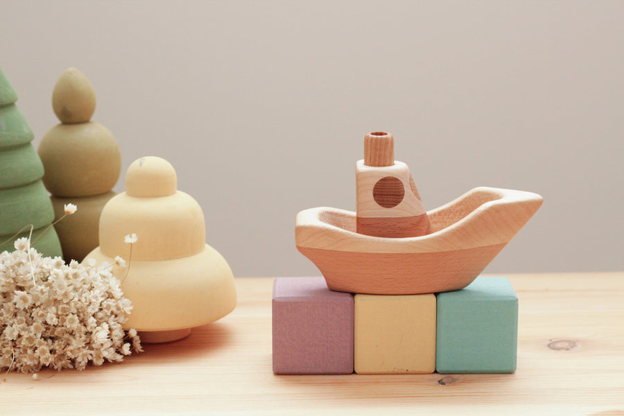 Wooden Heirloom Boat | Eco-Friendly Toy | Children's Toy | Open Ended Toy | Small World Play