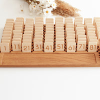 Large Wooden Number Board | NUmbers 1 - 100 | Addition Subtraction Multiplication and Division