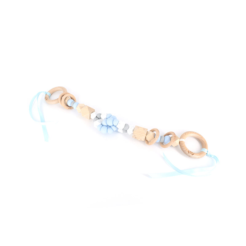 Interlock Teething Pram Garland | Pale Blue