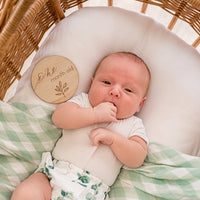 Mint Gingham Baby Wrap Swaddle | Lluie