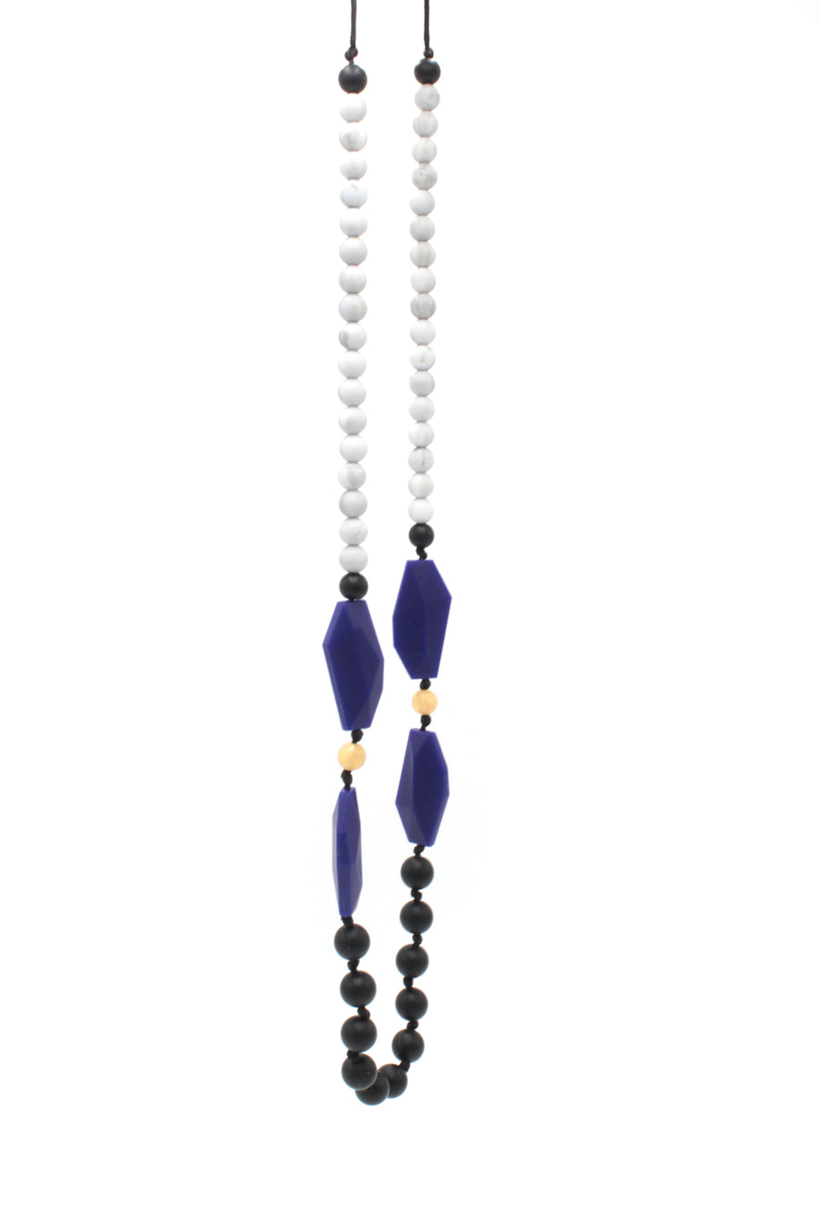 Nicolette Mama Necklace in Navy