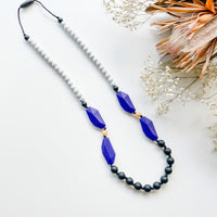 Nicolette Silicone Necklace in Navy