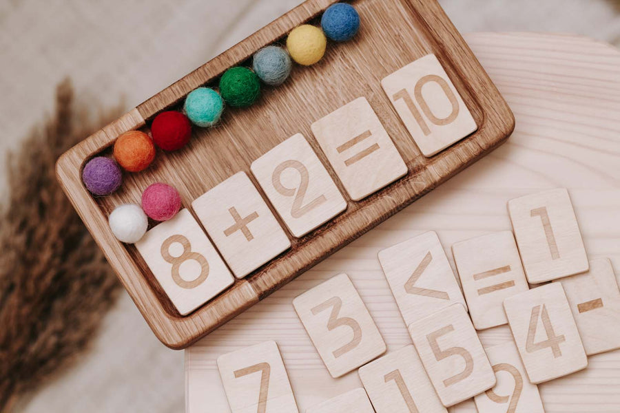 Number Counting Math Board | Numbers 1 - 10 | Early Learning | Homeschooling | Montessori Method