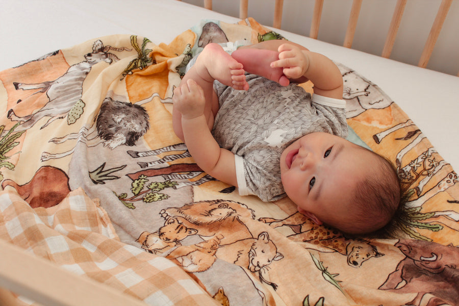 Savannah African Safari Baby Swaddle Wrap | Lluie